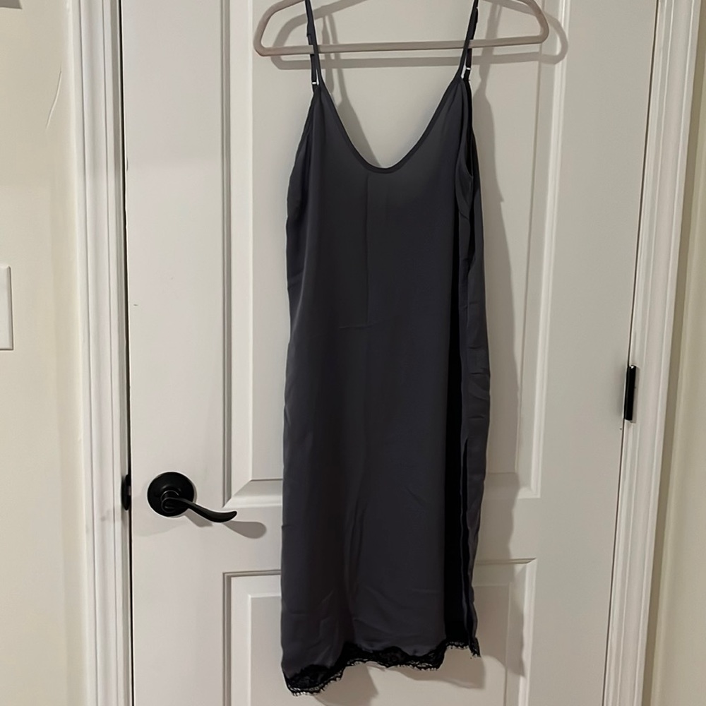 Grey slip dress